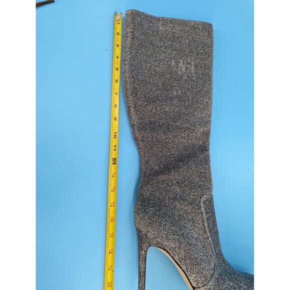 Marc Fisher Rumina Sparkly silver knee high boot Was $259 - Picture 7 of 9